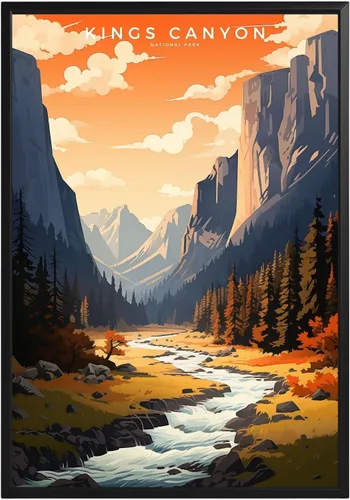Vista 53 de Póster del Parque Nacional Acadia, arte abstracto de la pared, arte de pared de paisaje natural retro, impresiones artísticas de pared para oficina