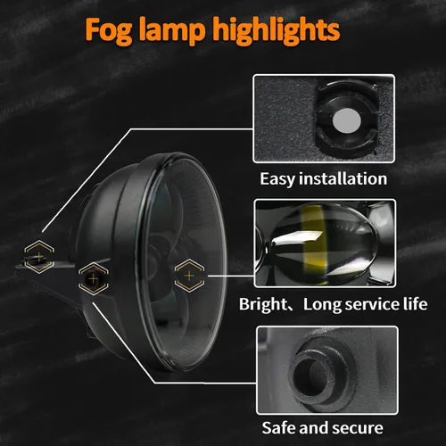 Vista 3 de Faros antiniebla LED para F150 compatibles con F150 2006-2014, Ranger 2008-2011, Expedition 2007-2014, kit de luces de conducción de parachoques