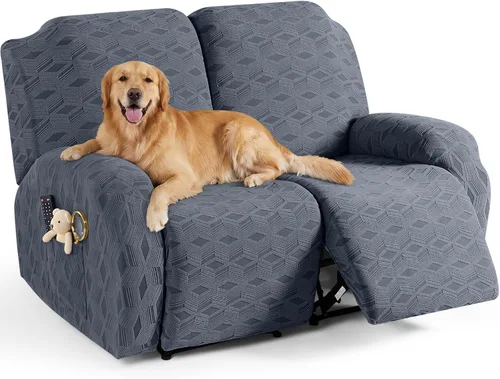 Vista 67 de TAOCOCO Funda para Reclinable de 3 Piezas, Fundas para Silla Reclinable, Funda Elástica de Jacquard para Silla Reclinable, Protector de Muebles