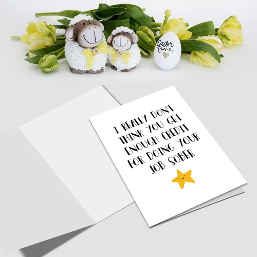 Vista 3 de Nchigedy Divertida tarjeta del día del jefe para hombres y mujeres, regalo humorístico del día del jefe para jefe, tarjeta de cumpleaños de jefe