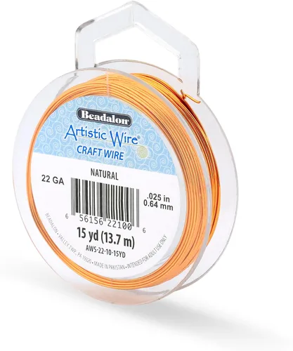 Vista 163 de Artistic Wire, Alambre de cobre de color chapado en plata de calibre 18, resistente al deslustre, amatista, 20 pies
