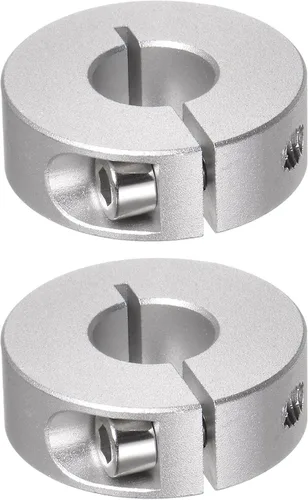 Vista 17 de HARFINGTON Collar de eje de 2 piezas de 0.236 in de diámetro de aleación de aluminio con tornillo dividido collares de abrazadera, 0.787 in