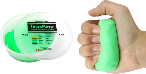Vista 22 de CanDo 10-0920 TheraPutty - Masilla de ejercicio de mano estándar, Mediana, 1oz