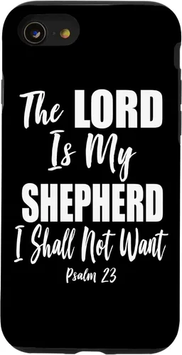 Vista 18 de The Lord is My Shepherd - Funda con versículo bíblico cristiano para iPhone 17