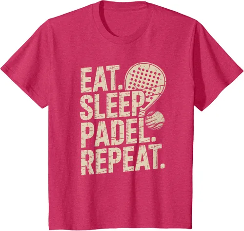 Vista 52 de Camiseta Eat Sleep Padel Repeat Padel Jugador de Tenis