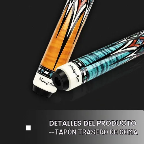 Vista 5 de Carbon Fiber Pool Cue Stick 12.5mm Tip Low Deflection Shaft Unbreakable Billiard Cue Stick Case Set with Little Extension Warproof Professional Pool