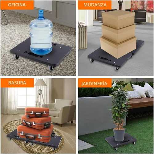 Vista 5 de LOYAL TIGER Moving Furniture Dolly 2-Pack, Connectable 500lbs Flat Cart