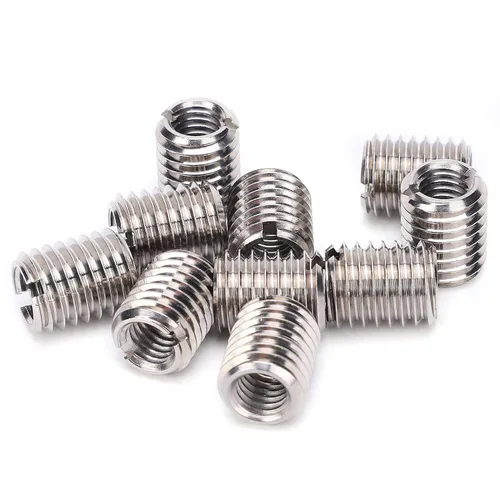 Vista 10 de 10 piezas de inserción de rosca autorroscante, tuerca reductora de acero inoxidable de 0.236 in hembra M3x0.0.197 in macho M5x0.0.315 in