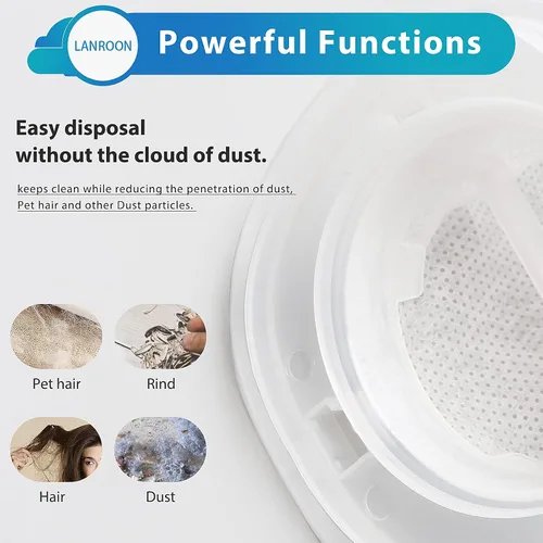 Vista 5 de Paquete de 10 filtros HNVCF10 compatibles con aspiradoras de mano Black and Decker, HNVC215BW52, HNVC215B10, HNVC115J06, HNVC115B22