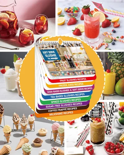 Vista 7 de Slushie Machine Receta magnética para nevera, libro de recetas de batidos contiene una variedad de recetas de batidos, libro de cocina de batidos