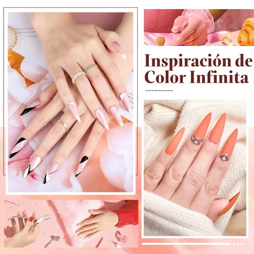 Vista 6 de JODSONE Juego de 23 esmaltes de uñas de gel con base, capa superior brillante y mate, multicolor, de larga duración, adecuado para todas