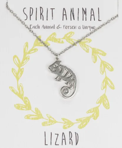 Vista 3 de Shag Wear - Collar con dije de espíritu animal de peltre para mujer, con sobre de regalo