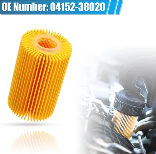 Vista 3 de X AUTOHAUX Filtro de aceite de motor 04152-38020 04152-51010 04152-YZZA4 para Toyota Land Cruiser 2008-2021 para Toyota Sequoia 2008-2022