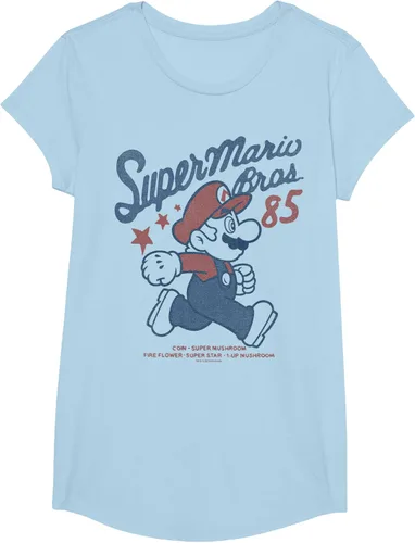 Vista 16 de Nintendo Super Mario Brothers '85 Vintage Stars - Camiseta Gris Oscuro