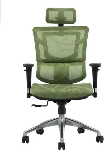 Vista 4 de Commercial Ergonomic High Back Executive Mesh Chair, with Adjustable Lumbar Support, Headrest and 3D Armrests(A)