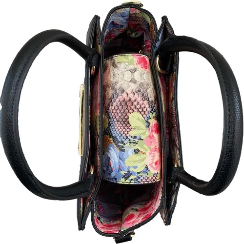 Vista 5 de Betsey Johnson XO Chloe - Bolso de serpiente, NegroSerpiente