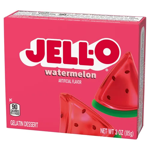 Vista 4 de JELL-O Jello Postre de gelatina, cajas de 3 onzas, paquete de 4