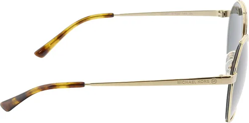 Vista 4 de Michael Kors Gafas de sol Mujer Montura Oro Claro, Lentes Gris Oscuro, 57MM, Dorado claro