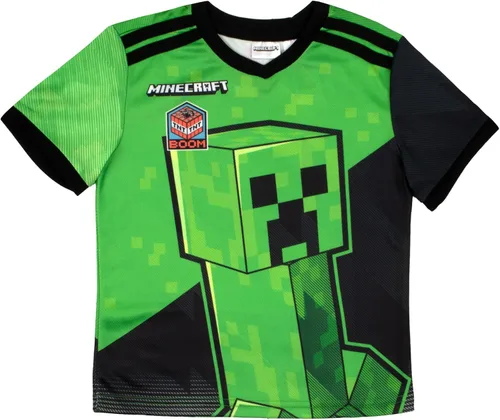 Vista 4 de Minecraft Creeper - Camiseta deportiva para niños, 2