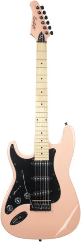 Vista 2 de Sawtooth Guitarras eléctricas de la serie Alder Wood (Apenas Aliso Rosa Zurdo)