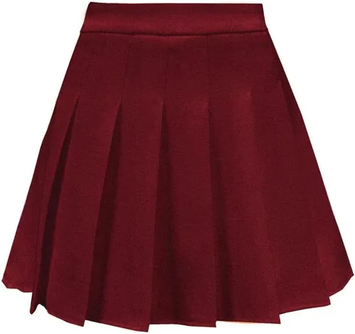 Vista 25 de TONCHENGSD Falda de tenis plisada de cintura alta para mujer 01 cuadros marrones