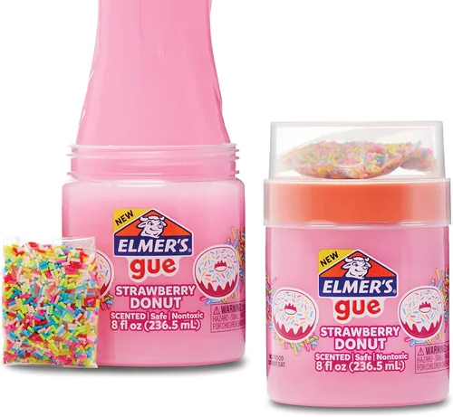 Vista 13 de Elmer's Gue - Slime premezclado, slime transparente y cristalino, ideal para mezclar con complementos, 2 unidades Transparente vidrioso