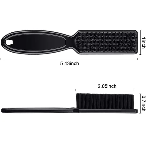 Vista 2 de Patelai 2 piezas Cepillo de limpieza de cuchilla de barbero para limpieza de cortapelos, limpiador de uñas, cepillo de peinado para Negro