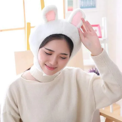 Vista 6 de KESYOO Sombrero de rana, 2 unidades, sombrero de orejas de conejo y sombrero de rana, divertido sombrero de animal de peluche, sombrero de rana