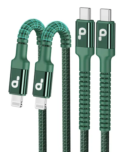 Vista 12 de Cable USB C a Lightning certificado por Apple, paquete de 2 cables de carga rápida para iPhone, tipo C Lightning para iPhone 13, 12, 11 Pro Max