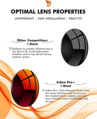 Vista 3 de iLikeo Lentes de repuesto de policarbonato PRO+ para gafas de sol Oakley Holbrook Series