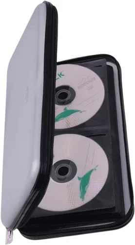Vista 14 de Funda para CD, billetera resistente de capacidad para 72 personas, soporte para DVD para automóvil, carcasa rígida resistente, soporte para disco