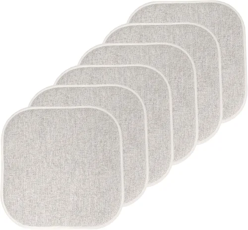 Vista 23 de Sweet Home Collection Cojines de espuma viscoelástica para silla, antideslizantes, diseño de panal de abeja, 16 x 16 pulgadas, paquete de 2