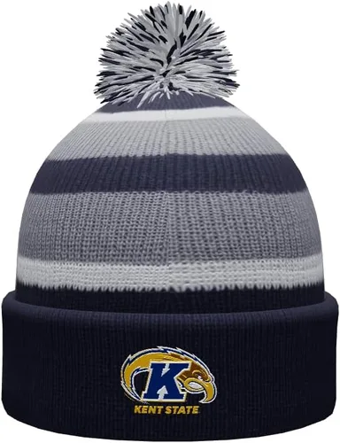 Vista 83 de NCAA Prime - Gorro de punto de invierno con pompón plegable
