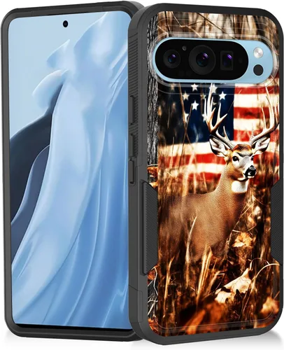 Vista 14 de Funda para Pixel 11 Pro XL, resistente de doble capa híbrida de policarbonato duro de goma suave a prueba de golpes para Google Pixel 11 Pro XL 6.8