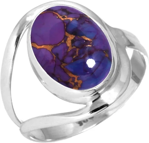 Vista 8 de Anillo de piedras preciosas naturales para mujer, perla, ojo de tigre, lapislázuli, cristal ovalado, bohemio, auténtica plata de ley 925, joyería