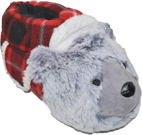 Vista 7 de Millffy Pantuflas clásicas de conejo para adultos, pantuflas de felpa de tamaño infantil, pantuflas de animales de pastor perro corgi disfraz calzado