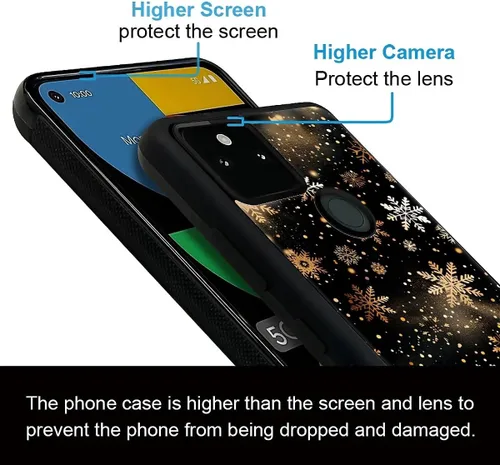 Vista 159 de Compatible con Google Pixel 4A 5G Mobile Case Creative Acrylic Panel trasero Silicona Protección Grip especialmente diseñado para Google Pixel 4A 5G