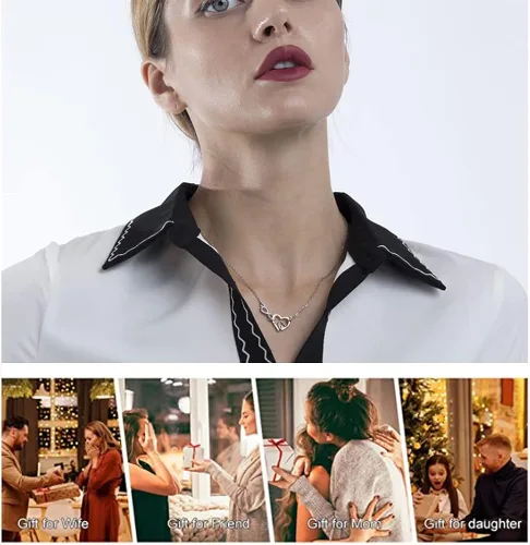 Vista 3 de FOTAP Regalo para Madrina, collar de Madrina, joyería de Madrina, regalo de propuesta de madrina, regalo de confirmación, regalos de bautismo