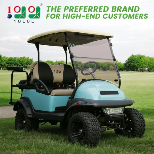 Vista 2 de 10L0L Parabrisas plegable para carrito de golf para Club Car Precedent 2004 en adelante, Tempo y modelos posteriores 2017 en adelante, resistente a