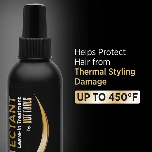 Vista 2 de Hot Tools Spray de tratamiento sin enjuague protector contra el calor del cabello, 8 onzas Protege el cabello de daños térmicos de hasta 450 °F