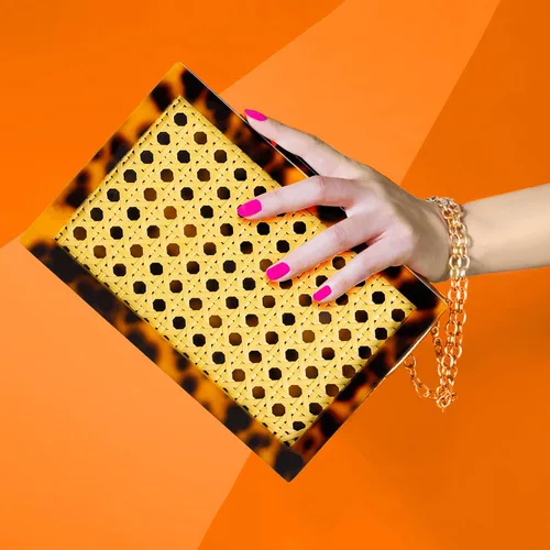 Vista 6 de YYW Bolso de mano de noche de acrílico para mujer, elegante bolso de hombro cruzado para boda, cóctel, fiesta, fiesta de Navidad