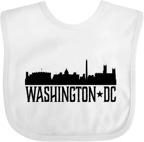 Vista 17 de inktastic Washington DC Skyline Cities Baby Bib
