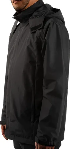 Vista 2 de Chaqueta impermeable ligera para hombre con capucha para exteriores, para senderismo, viajes