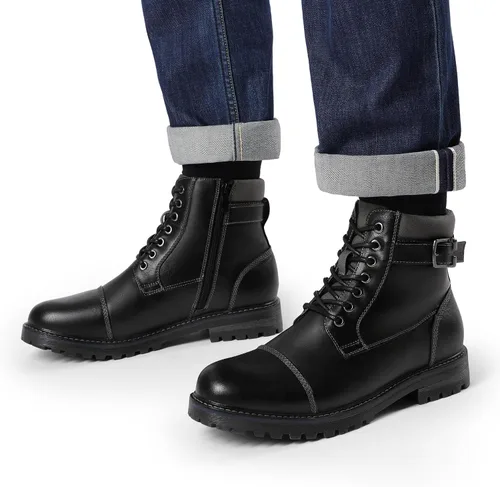 Vista 7 de Bruno Marc - Botas para hombre de combate estilo Oxford para motocicleta