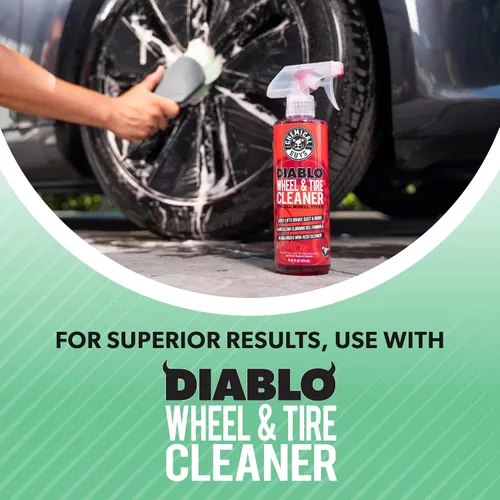 Vista 5 de Chemical Guys, Wheelie Wheel & Exterior Brush for Rims & Tires, Soft, Green