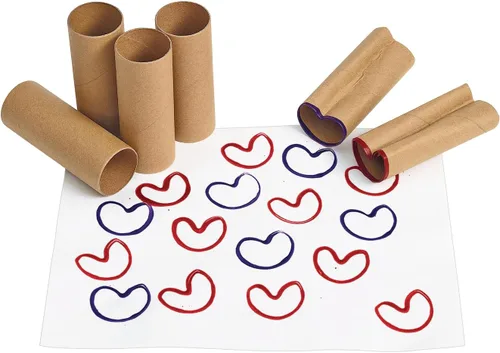 Vista 6 de Colorations Rollos de artesanía reciclados, juego de 24, tubos de cartón resistentes