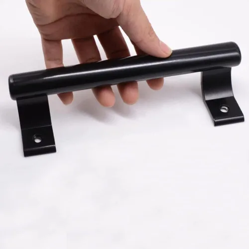 Vista 4 de Manija de puerta corredera de aluminio de 2 piezas, mango de metal moderno para puertas de vidrio de balcón, puertas correderas de baño, armarios