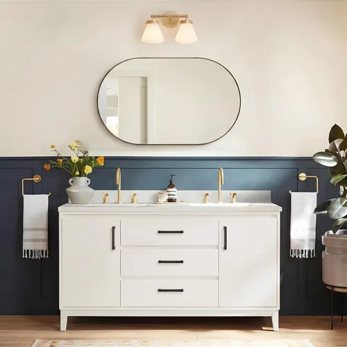 Vista 6 de Goldenwarm LSJ12BK. - Manijas de barra cuadrada para cajón de armario, color negro, herrajes negros modernos LSJ12BK para cocina y baños, manijas