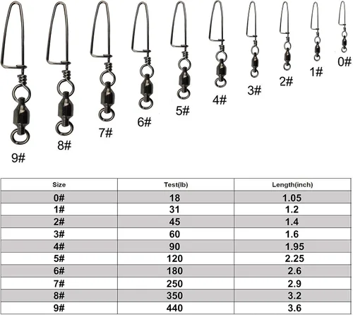 Vista 5 de Paquetes de 10, 30 rodamientos de bola alta resistencia para pesca con gancho Coastlock, Anillos de soldadura fuerte para pesca en agua salada