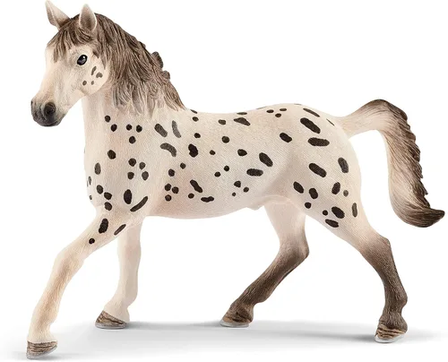 Vista 7 de Schleich Horse Club, figurilla de animal, juguetes de caballo para niñas y niños de 5 a 12 años, semental Akhal-Teke, edades 5+